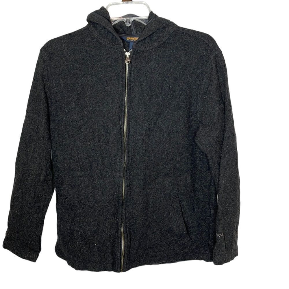 Woolrich Women’s Full Zip Charcoal Grey Hoodie Jacket. Size Small.